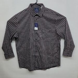 Men's Green Burgundy Checkered Shirt